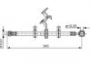 Фото автозапчастини гальмівний шланг, передня ліва (довжина 545мм, M10x1, кожух) MERCEDES M (W163) 2.3-4.3 02.98-06.05 BOSCH 1987481077 (фото 1)