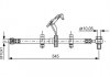 Фото автозапчастини гальмівний шланг, передня права (довжина 545мм, M10x1, кожух) MERCEDES M (W163) 2.3-5.4 02.98-06.05 BOSCH 1987481078 (фото 1)