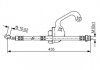 Фото автозапчастини гальмівний шланг, передня ліва/права (довжина 428мм,діаметр 10,2мм, M10x1, пружний елемент) HYUNDAI TERRACAN 2.5D/2.9D/3.5 11.01-12.06 BOSCH 1 987 481 299 (фото 1)