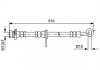 Фото автозапчасти тормозной шланг передняя левая (длина 495мм, 10мм, M10x1) HONDA ACCORD VIII 2.0/2.2D/2.4 06.08- BOSCH 1987481729 (фото 1)