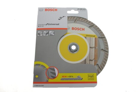 Фото автозапчастини круг відрізний 180x2x22,2 mm (Алмазный Stf Universal) BOSCH 2608615063