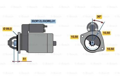 Фото автозапчасти стартер Реставрация BOSCH F002G20486