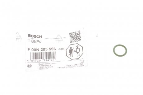 Фото автозапчасти уплотнительное кольцо BOSCH F 00N 203 596