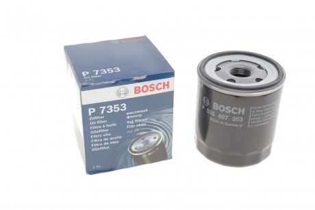 Фільтр масляний Citroen Berlingo/C3/C4/C5 1.9D/2.0HDi 98-05/1.2 PureTech 14-/Jumper 2.0-2.2HDi 01- BOSCH F026407353 (фото 1)