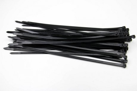 Хомут пластиковый BLACK 9 X 450 (100 шт) BOSMA 8504 (фото 1)