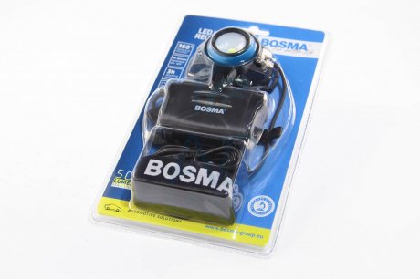 Фонарик налобный LED 500 Lm (blister 1 pcs) BOSMA 9815