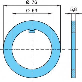Фото автозапчасти шайба 53x76x5.8 BPW 03.320.64.01.0