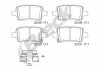 Фото автозапчасти комплект тормозных колодок задний BUICK REGAL; CHEVROLET CRUZE, VOLT; OPEL ASTRA K, INSIGNIA B, INSIGNIA B COUNTRY 1.0-2.0D 06.15- BRECK 22129 00 704 00 (фото 3)