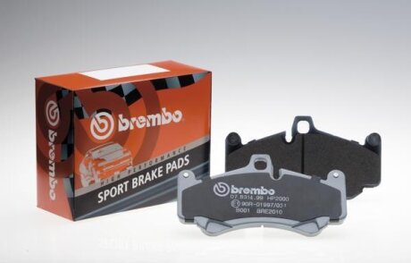 Фото автозапчастини гальмівні колодки (набір) (высокопроизв. тормоза) BREMBO 07B31402