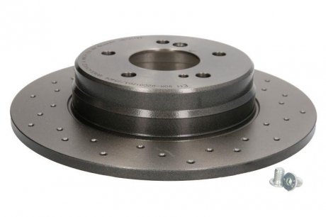 Гальмівний диск, Xtra, Перфорований, задній, ліве/праве, зовнішній діаметр 290 мм, товщина 10 мм, MERCEDES C (CL203), C T-MODEL (S203), C (W202), C (W203) 1.8-4.3 06.93-06.11 BREMBO 08.7211.2X (фото 1)