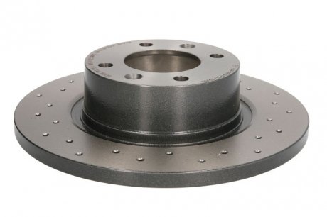 Тормозной диск, Xtra, Перфорированный, задний, левое/правое, наружный диаметр 276 мм, толщина 14 мм, CITROEN C5 I, C5 II 1.6D-3.0 03.01- BREMBO 08.8727.1X