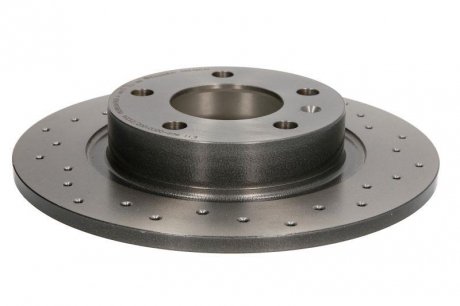 Гальмівний диск, Xtra, Перфорований, задній, ліве/праве, зовнішній діаметр 264 мм, товщина 10 мм, OPEL ADAM, CORSA D, CORSA E 1.0-1.7D 08.06- BREMBO 08.9460.3X (фото 1)
