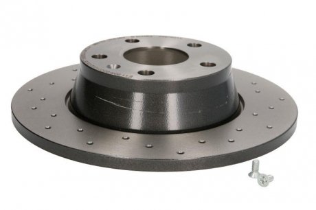 Гальмівний диск, Xtra, Перфорований, задній, ліве/праве, зовнішній діаметр 286 мм, товщина 12 мм, AUDI TT 1.8/2.0/2.0D 08.06-06.14 BREMBO 08.9769.1X