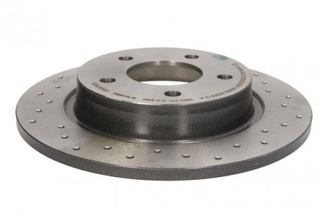 Гальмівний диск, Xtra, Перфорована; повний, Перфорований, задній, ліве/праве, зовнішній діаметр 280 мм, товщина 11 мм, MAZDA 3, 5 1.6D-2.5 10.03- BREMBO 08.9975.2X (фото 1)