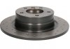 Тормозной диск, Xtra, Перфорированный, задний, левое/правое, наружный диаметр 296 мм, толщина 10,5 мм, BMW 1(E81), 1(E87), 3(E90), 3(E92) 1.6/2.0/2.0 D 06.04–12.13 BREMBO 08.A205.1X (фото 1)