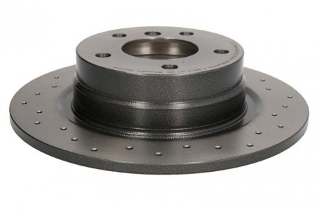 Тормозной диск, Xtra, Перфорированный, задний, левое/правое, наружный диаметр 296 мм, толщина 10,5 мм, BMW 1(E81), 1(E87), 3(E90), 3(E92) 1.6/2.0/2.0 D 06.04–12.13 BREMBO 08.A205.1X