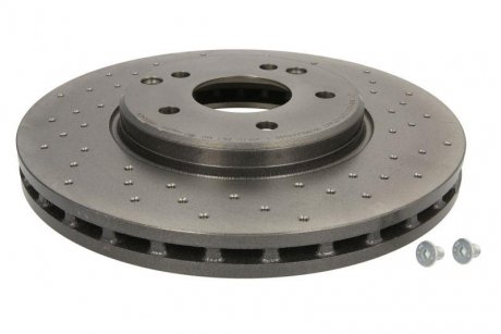 Тормозной диск, Xtra, Вентилируемый, Перфорированный, передняя, левое/правое, наружный диаметр 300 мм, толщина 28 мм, MERCEDES C (CL203), CT-MODEL (S203), C (W203), CLC (CL203) 1.8-3.5 05.00-06.11 BREMBO 09.8304.2X (фото 1)