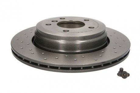 Тормозной диск, Xtra, Перфорированный, задний, левое/правое, наружный диаметр 320 мм, толщина 20 мм, BMW 5(E60), 5(E61), 6(E63), 6(E64) 2.0-4.4 12.01-12.1 BREMBO 09.9425.1X (фото 1)