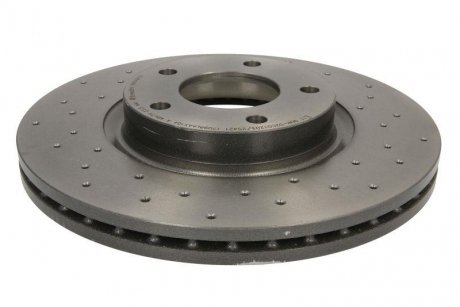 Тормозной диск, Xtra, Вентилируемый, Перфорированный, передняя, левое/правое, наружный диаметр 300 мм, толщина 25 мм, MAZDA 3, 5 1.6D-2.5 10.03- BREMBO 09.9468.2X (фото 1)