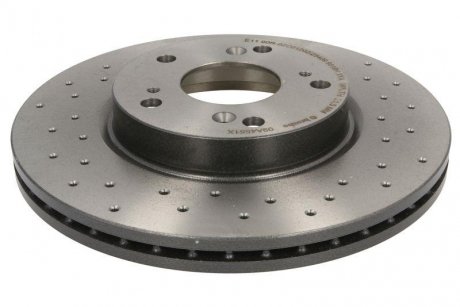 Тормозной диск, Xtra, Перфорированный, передняя, левое/правое, наружный диаметр 282 мм, толщина 23 мм, HONDA CIVIC VIII, FR-V 1.4-2.2D 08.04- BREMBO 09.A455.1X