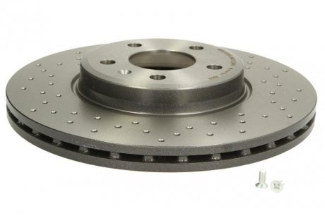 Тормозной диск, Xtra, вентилируемый; Перфорированная, Перфорированная, передняя, левое/правое, наружный диаметр 314 мм, толщина 25 мм, AUDI A4 ALLROAD B8, A4 ALLROAD B9, A4 B8, A4 B9, A5 1.4-3.2 06.07- BREMBO 09.A820.1X