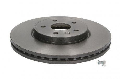 Тормозной диск передняя левая/правая (высокоуглеродистая, с болтами) BUICK ENCORE; CHEVROLET TRAX; OPEL MOKKA/MOKKA X 1.4-1.8 06.12- BREMBO 09.B356.21 (фото 1)
