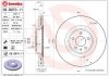 Фото автозапчастини гальмівний диск передня ліва/права (високовуглецевий, з болтами) AUDI A4 ALLROAD B8, A4 B8, A5, A6 C7, A7, Q5; PORSCHE MACAN 1.8-4.2 06.07- BREMBO 09.B970.11 (фото 1)