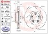 Тормозной диск передняя правая (высокоуглеродистая; с винтами) PORSCHE PANAMERA 3.0-4.8 09.09-10.16 BREMBO 09.C549.31 (фото 1)