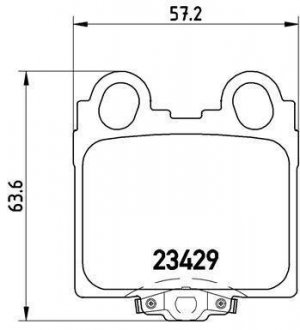 Тормозные колодки передние ALFA ROMEO 159 1.9D 01.05- BREMBO P83045