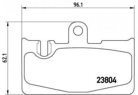 Тормозные колодки передние ALFA ROMEO 164 01.89-12.93 BREMBO P83059 (фото 1)