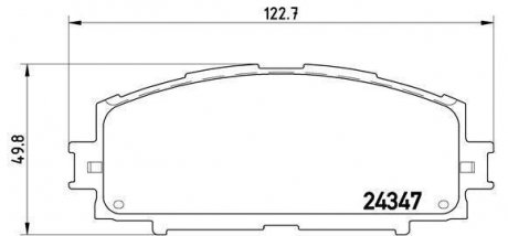 Тормозные колодки задние BMW 323 01.78-12.82 BREMBO P83086 (фото 1)