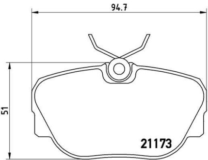 Фото автозапчастини гальмівні колодки передні OPEL FRONTERA 01.98- BREMBO P06 010