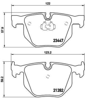 Фото автозапчасти тормозной диск задний FERRARI MARANELLO 5.5 09.96- BREMBO P06029 (фото 1)