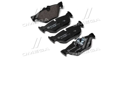 Фото автозапчасти тормозные колодки задние MITSUBISHI CARISMA, LANCER VI; NISSAN 350 Z; SUBARU IMPREZA 2.0/2.2/3.5 01.99-05.09 BREMBO P06038