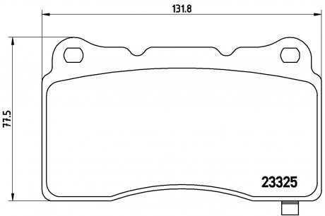 Фото автозапчастини klocki ham. TESLA MODEL S (5YJS) 09/12-> / TESLA MODEL X (5YJX) 09/13-> BREMBO P09004E