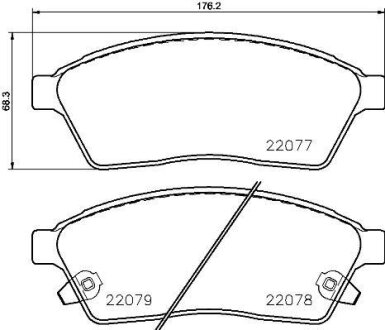 Фото автозапчастини автозапчасть BREMBO P09009