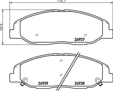 Фото автозапчасти гальмівні колодки дискові BREMBO P09 016 (фото 1)