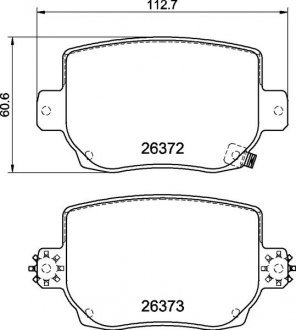 Фото автозапчастини гальмівні колодки дискові BREMBO P09 030