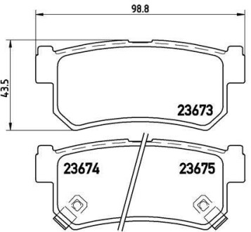 Фото автозапчастини гальмівні колодки передні FORD SCORPIO 01.82-12.92 BREMBO P15010