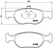 Фото автозапчастини гальмівні колодки задні DAIHATSU APPLAUSE I, II; MAZDA 323 C IV, F IV, S IV, MX-5 I; SUZUKI BALENO 1.3-1.9TD 06.89-05.02 BREMBO P23 125 (фото 1)