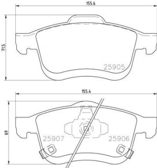 Фото автозапчасти автозапчасть BREMBO P23167