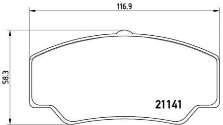 Керамические тормозные колодки AUDI Q7; PORSCHE CAYENNE; Volkswagen TOUAREG 2.5D-6.0D 09.02-08.15 BREMBO P24 023