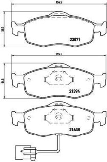 Фото автозапчасти тормозные колодки передние IVECO DAILY 01.89-12.96 BREMBO P24 034