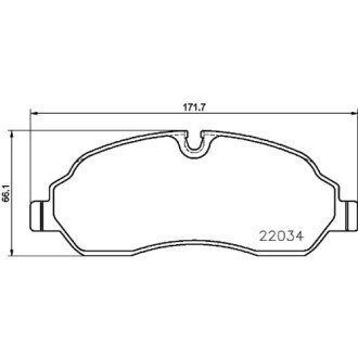 Фото автозапчасти гальмівні колодки дискові BREMBO P24 171