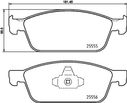 Фото автозапчастини гальмівні колодки дискові BREMBO P24199