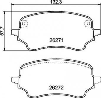 Фото автозапчасти klocki hamulcowe ford puma (j2k, cf7) 09/19-> szt BREMBO P24236