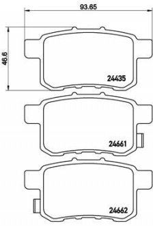 Фото автозапчасти klocki ham.Xtra ty ACURA TSX (CU_) 01/09-> / BYD F6 09/07-12/14 / HONDA (DONGFE BREMBO P28072X