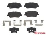 Тормозные колодки дисковые задние HYUNDAI EQUUS / CENTENNIAL, GENESIS, SANTA FÉ III; KIA STINGER 2.0-5.0 01.08- BREMBO P30081 (фото 1)