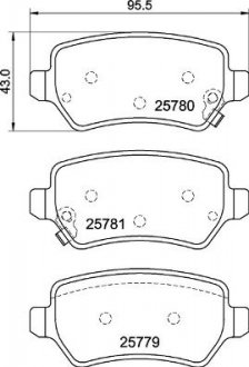 Фото автозапчастини гальмівні колодки дискові BREMBO P30 120 (фото 1)