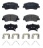 Фото автозапчасти комплект тормозных колодок HYUNDAI ACCENT IV, ACCENT V, I20 ACTIVE, I20 II; KIA RIO III, RIO IV, STONIC 1.0-1.6D 04.11- BREMBO P30 122 (фото 1)